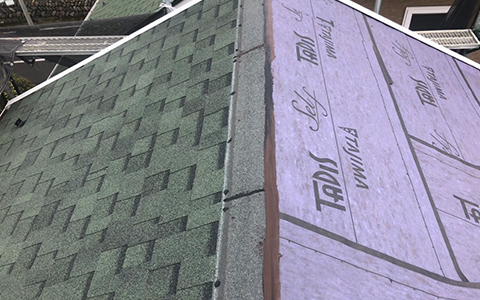 屋根、棟板金貫板交換工事